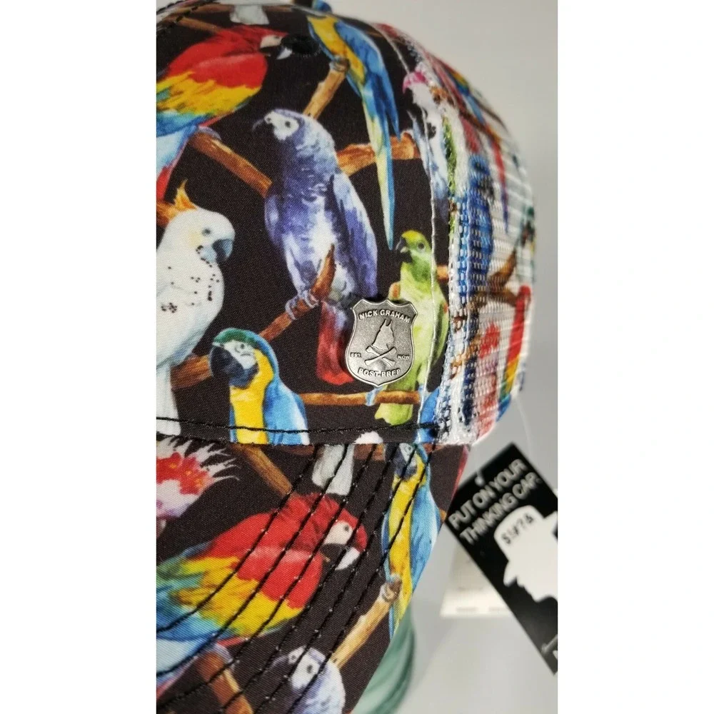 Nick Graham Trucker Parrot Head‎ (Buffet Margaritaville Style) Baseball Cap Hat